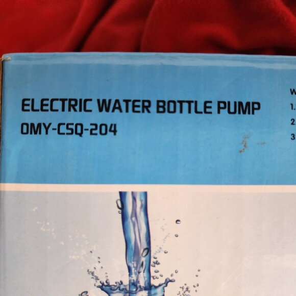 Silver Electric Auto Bottled Water 5V 4W Model OMY-CSQ-204 USB Rechargeable Pump - Picture 4 of 16